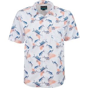 NWT SCALES Men's Tropical Slam Button Down Shirt Size